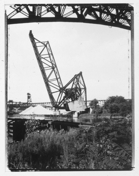 Bascule Bridge, Cleveland, OH. Silver Gelatin Print. movable bridge, fine art photography, Richard Margolis